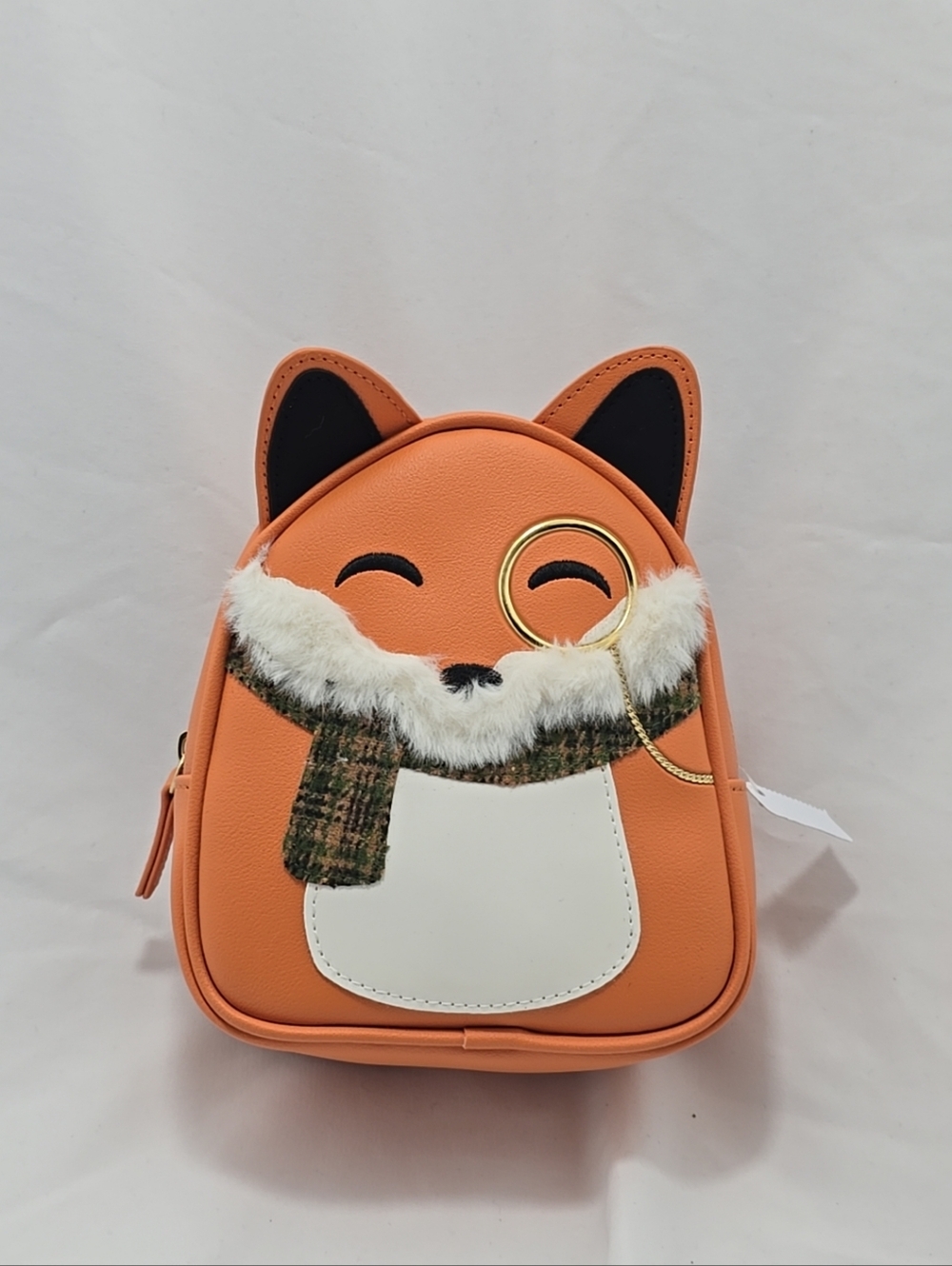 NWT Bath & Body Work Mini Fox Backpack Orange Brown